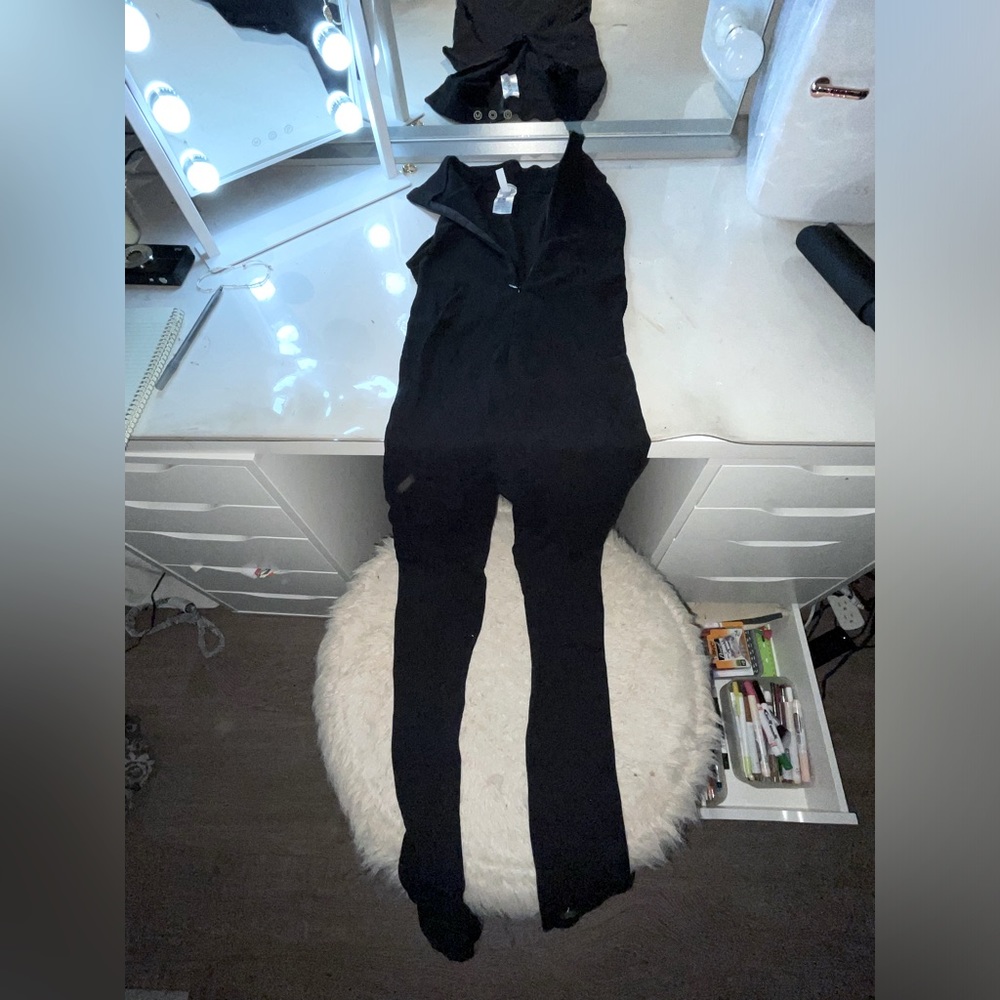 Bodycon one piece, black, stretchy